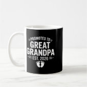 Promoted To Great Grandpa Est. 2026 Funny Soon To  Kaffeetasse (Links)