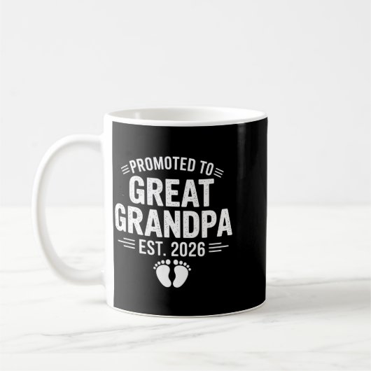 Promoted To Great Grandpa Est. 2026 Funny Soon To Kaffeetasse (Links)