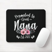Promoted To Great Nana 2025 Soon To Be Nana Pregna Mousepad (Mit Mouse)