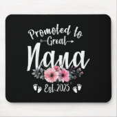 Promoted To Great Nana 2025 Soon To Be Nana Pregna Mousepad (Vorne)