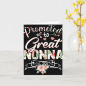 Promoted To Great Nonna Est 2025 First Time New Gr Karte (Gelbe Blume)