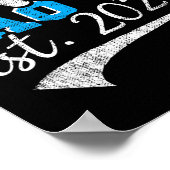 Promoted To Lao Ye Est 2025 Proud New Grandpa Vint Poster (Ecke)