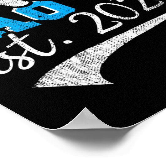 Promoted To Lao Ye Est 2025 Proud New Grandpa Vint Poster (Ecke)