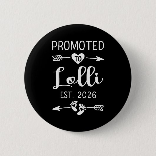 Promoted To Lolli 2026 Lolli Est 2026 Soon To Be L Button (Vorderseite)