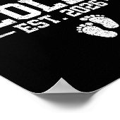 Promoted To Lolli Est 2026 Baby Announcement  Poster (Ecke)