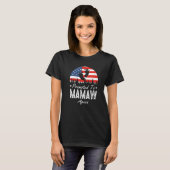Promoted To Mamaw Again 2024 US Flag Father's Day  T-Shirt (Vorne ganz)