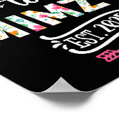 Promoted To Mimzy 2025 Cute Pregnancy Announcement Poster (Ecke)