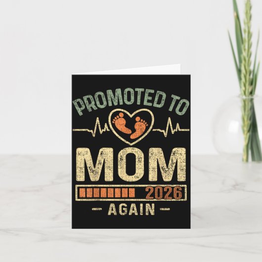 Promoted To Mom Again 2026 Expecting Baby Soon To Karte (Vorderseite)