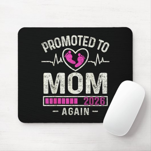 Promoted To Mom Again 2026 Expecting Baby Soon To Mousepad (Mit Mouse)