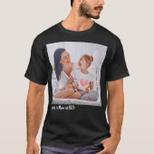 promoted to Mom est.2023  Photo art T-Shirt (Vorderseite)