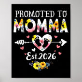 Promoted To Momma 2026 First Time New Grandma Preg Poster (Vorne)