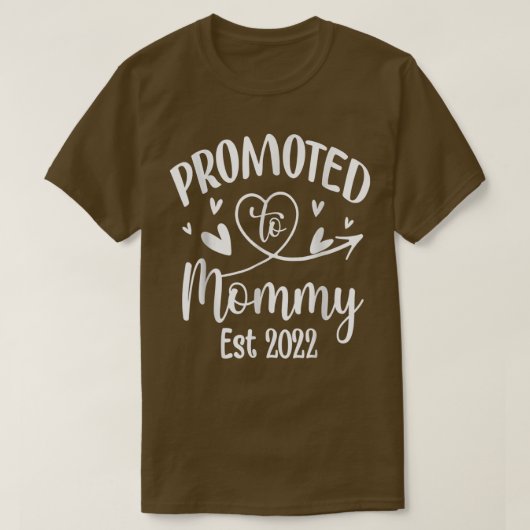 Promoted To Mommy 2022 New Mom 2022 For Women Men T-Shirt (Design vorne)