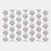 Promoted to Mommy 2026 Funny First Time Pregnancy  Geschenkpapier Set (Vorderseite)