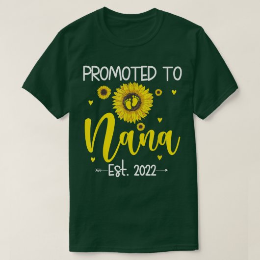 Promoted To Mother In Law Est 2022 Pregnancy Annou T-Shirt (Design vorne)