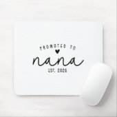 Promoted To Nana Est 2026 New Nana Mothers Day Wom Mousepad (Mit Mouse)