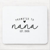Promoted To Nana Est 2026 New Nana Mothers Day Wom Mousepad (Vorne)