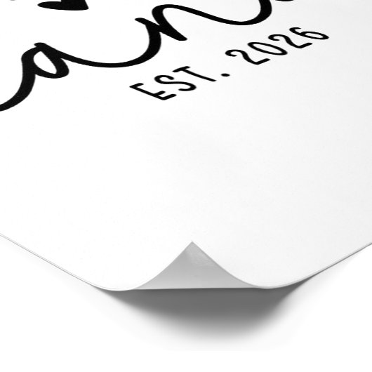 Promoted To Nana Est 2026 New Nana Mothers Day Wom Poster (Ecke)