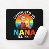 Promoted To Nana Est 2026 Strong Grandma Wer Retro Mousepad (Mit Mouse)