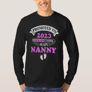 Promoted To Nanny Again 2023 Soon To Be Nanny Preg T-Shirt