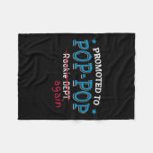 Promoted To P-p Again Shirt. Grandpa P P Funny Fleecedecke (Vorderseite (Horizontal))