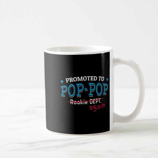 Promoted To P-p Again Shirt. Grandpa P P Funny Kaffeetasse (Rechts)