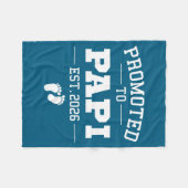 Promoted To Pa Est 2026 Pregnancy Announcement Fleecedecke (Vorderseite (Horizontal))