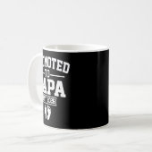 Promoted To Papa Est 2026 Retro Soon To Be Papa 20 Kaffeetasse (Vorderseite Links)