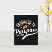 Promoted To Pawpaw 2026 - First Time Father's Day Karte (Gelbe Blume)