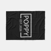 Promoted To Ppy Est 2026 Baby Announcement Cket  Fleecedecke (Vorderseite (Horizontal))