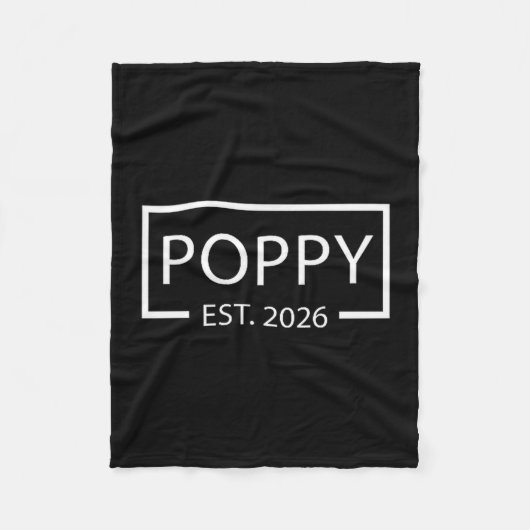 Promoted To Ppy Est 2026 Baby Announcement Cket  Fleecedecke (Vorderseite)