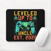 Promoted To Uncle 2025 Leveled Up To Uncle Est 202 Mousepad (Mit Mouse)