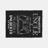 Promoted To Uncle Player 2 Unlock Shirt New Uncle Fleecedecke (Vorderseite (Horizontal))