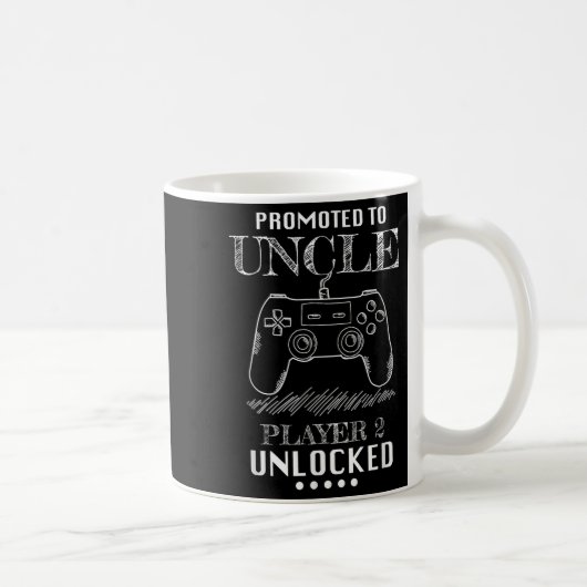 Promoted To Uncle Player 2 Unlock Shirt New Uncle Kaffeetasse (Rechts)