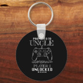 Promoted To Uncle Player 2 Unlock Shirt New Uncle Schlüsselanhänger (Vorderseite)