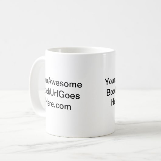 Promoten Sie Ihre Book Classic Tee oder Coffee Tas Kaffeetasse (Vorderseite Links)