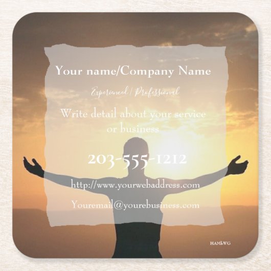 Promoter Untersetzer - HAMbyWG (Vorderseite)