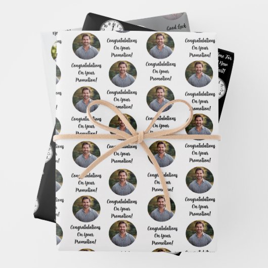 Promotion Congratulations Custom Message Gift Geschenkpapier Set (Beispiel)