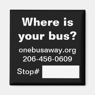 Promotion-Magnet OneBusAway Magnet