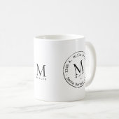 Promotion-Monogramm Kaffeetasse (VorderseiteRechts)