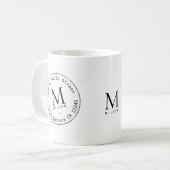 Promotion-Monogramm Kaffeetasse (Vorderseite Links)