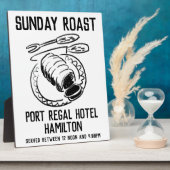 Promotion-Plaque am Sonntag Fotoplatte (Seite)