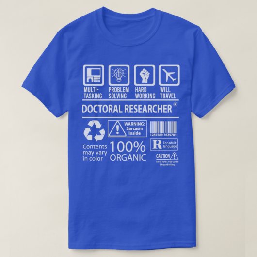 Promotion Research MultiTasking zertifizierte Job  T-Shirt (Design vorne)