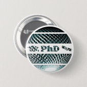 Promotion zum PhD Platinblau Button (Vorne & Hinten)