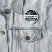Promotion zum PhD Platinblau Button (Beispiel)