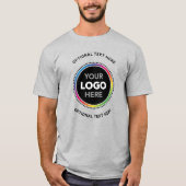 Promotional Business Shirt. Logo and Curved Text T-Shirt (Vorderseite)