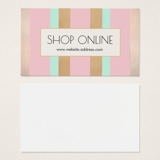 Promotional Ecommerce Einsatz Pink, Rose Gold (Vorne & Hinten)