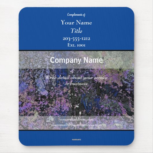 Promotional Mousepad Blue - HAMbyWG (Vorne)