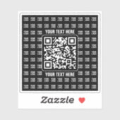 Promotional QR code (editable) plus Logo Pattern Aufkleber (Blatt)