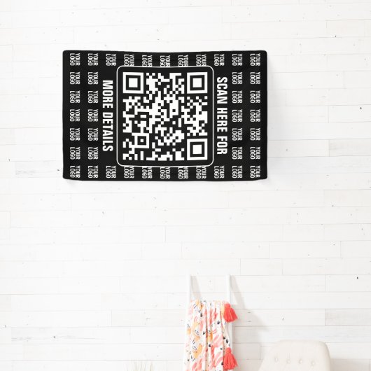 Promotional QR code (editable) plus Logo Pattern Banner (InSitu)