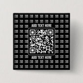 Promotional QR code (editable) plus Logo Pattern Button (Vorderseite)
